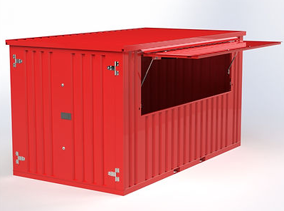 Customizable flat-pack kiosks in Chicago